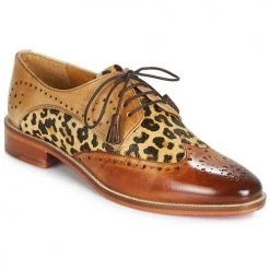 Chaussures Femme Derbies Melvin & Hamilton BETTY-4 Marron / Léopard