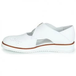 Chaussures Femme Derbies Regard RIXALO V1 NAPPA BLANC Blanc -Derbies Soldes 11740630 500 D