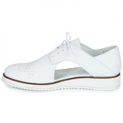 Chaussures Femme Derbies Regard RIXAMU V1 NAPPA BLANC Blanc -Derbies Soldes 11740631 500 D