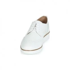 Chaussures Femme Derbies André CAROU Blanc -Derbies Soldes 13477751 500 C
