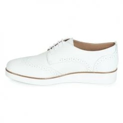 Chaussures Femme Derbies André CAROU Blanc -Derbies Soldes 13477751 500 D