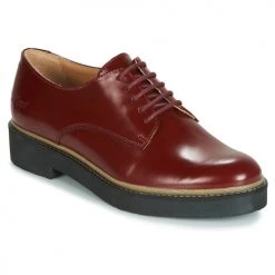 Chaussures Femme Derbies Kickers OXFORK Rouge