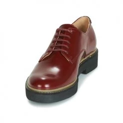 Chaussures Femme Derbies Kickers OXFORK Rouge -Derbies Soldes 15500454 500 C