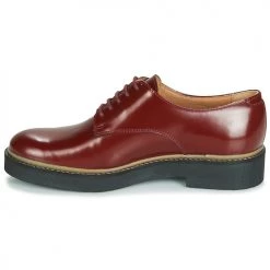 Chaussures Femme Derbies Kickers OXFORK Rouge -Derbies Soldes 15500454 500 D