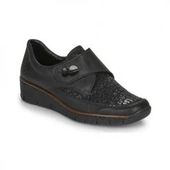 Chaussures Femme Derbies Rieker 537C0-00 Noir