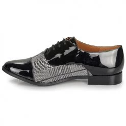 Chaussures Femme Derbies Moony Mood FEZILLA Noir / Gris -Derbies Soldes 15533983 500 D
