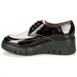 Chaussures Femme Derbies Wonders E6204-LACK-NEGRO-MILK Noir / Blanc -Derbies Soldes 15558634 500 D