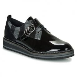 Chaussures Femme Derbies Regard ROCSI V3 VERNIS Noir