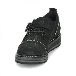 Chaussures Femme Derbies Regard ROCTALOX V2 TOUT SERPENTE SHABE Noir -Derbies Soldes 15577832 500 C