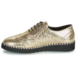 Chaussures Femme Derbies Ippon Vintage ANDY STEED Doré -Derbies Soldes 15669391 500 D