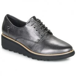 Chaussures Femme Derbies Clarks SHARON NOEL Argent