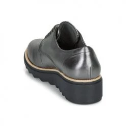 Chaussures Femme Derbies Clarks SHARON NOEL Argent -Derbies Soldes 15704785 500 E