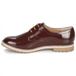 Chaussures Femme Derbies André CICERON Rouge 8 Chaussures Femme Derbies André CICERON Rouge -Derbies Soldes 15841228 500 D