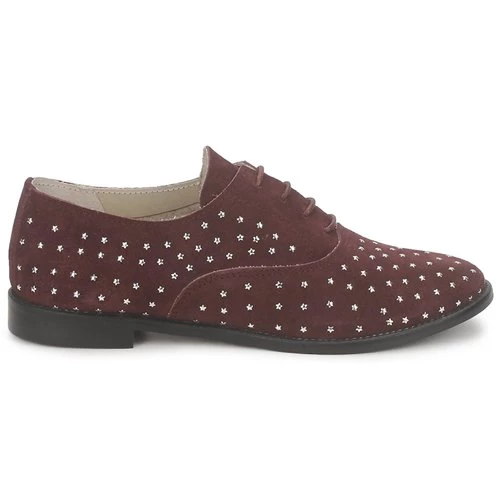 Chaussures Femme Richelieu Meline DERMION BIS Bordeaux 2 Chaussures Femme Richelieu Meline DERMION BIS Bordeaux – Image 2