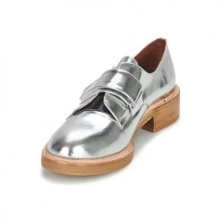 Chaussures Femme Derbies Jeffrey Campbell CALVERT Argent -Derbies Soldes 1590611 500 C