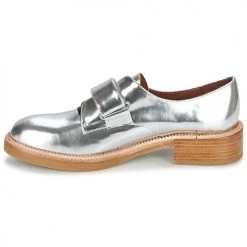 Chaussures Femme Derbies Jeffrey Campbell CALVERT Argent -Derbies Soldes 1590611 500 D