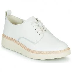 Chaussures Femme Derbies Clarks TRACE WALK Blanc