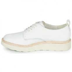 Chaussures Femme Derbies Clarks TRACE WALK Blanc -Derbies Soldes 16644939 500 D