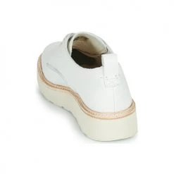 Chaussures Femme Derbies Clarks TRACE WALK Blanc -Derbies Soldes 16644939 500 E