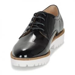 Chaussures Femme Derbies André EDDYTH NOIR VERNIS -Derbies Soldes 16734943 500 C