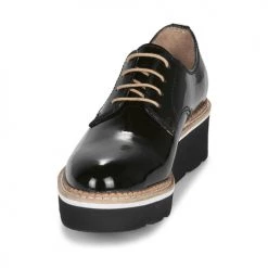 Chaussures Femme Derbies André EMELINA NOIR VERNIS -Derbies Soldes 16735110 500 C