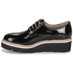 Chaussures Femme Derbies André EMELINA NOIR VERNIS -Derbies Soldes 16735110 500 D