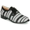 Chaussures Femme Derbies Fericelli MILEYNE Noir et blanc