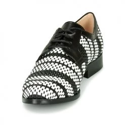 Chaussures Femme Derbies Fericelli MILEYNE Noir et blanc -Derbies Soldes 16866290 500 C