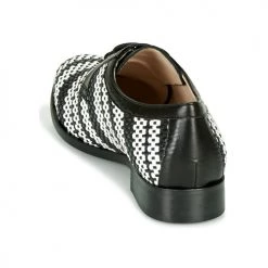Chaussures Femme Derbies Fericelli MILEYNE Noir et blanc -Derbies Soldes 16866290 500 E