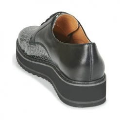 Chaussures Femme Derbies Karston ORPLOU Noir / Gris -Derbies Soldes 17546987 500 E