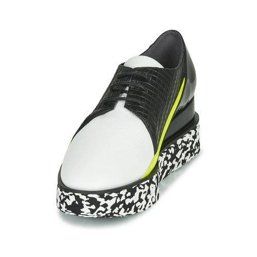 Chaussures Femme Derbies United nude SPARK DERBY Noir / Blanc / Jaune 3 Chaussures Femme Derbies United nude SPARK DERBY Noir / Blanc / Jaune – Image 3