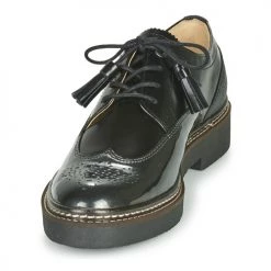 Chaussures Femme Derbies Kickers OXANYBY Noir Argent -Derbies Soldes 17684226 500 C