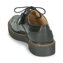 Chaussures Femme Derbies Kickers OXANYBY Noir Argent -Derbies Soldes 17684226 500 E