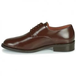 Chaussures Femme Derbies Jonak DOI Marron -Derbies Soldes 17788011 500 D