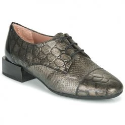 Chaussures Femme Derbies Hispanitas ANETO Argenté / Noir