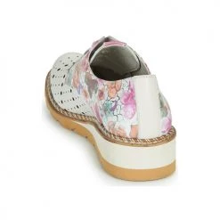 Chaussures Femme Derbies Dorking TETRIS Blanc / Multicolore -Derbies Soldes 18647864 500 E