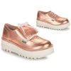 Chaussures Femme Derbies Kickers KICKOUCLASS Rose / Metal