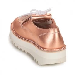 Chaussures Femme Derbies Kickers KICKOUCLASS Rose / Metal -Derbies Soldes 18722492 500 E