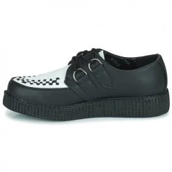 Chaussures Derbies TUK VIVA LOW TOE CREEPER Noir / Blanc -Derbies Soldes 19824296 500 D
