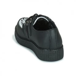 Chaussures Derbies TUK VIVA LOW TOE CREEPER Noir / Blanc -Derbies Soldes 19824296 500 E