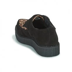 Chaussures Derbies TUK POINTED CREEPER MONK BUCKLE Noir / Leopard -Derbies Soldes 19824298 500 E