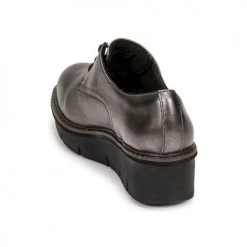 Chaussures Femme Derbies Clarks AIRABELL TYE Argenté -Derbies Soldes 20203486 500 E