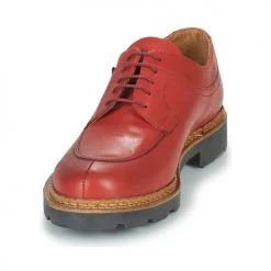 Chaussures Femme Derbies Pellet LURON Rouge -Derbies Soldes 20829728 500 C