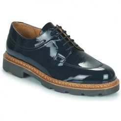 Chaussures Femme Derbies Pellet LURON Bleu