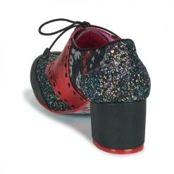Chaussures Femme Richelieu Irregular Choice CLARA BOW Noir / Rouge -Derbies Soldes 21420882 500 E