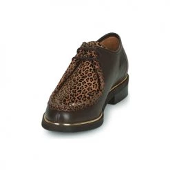 Chaussures Femme Derbies Les Tropéziennes par M Belarbi MOLLY HOOLAT/LEOPARD -Derbies Soldes 22369968 500 C