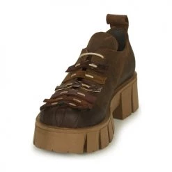 Chaussures Femme Derbies Papucei GEMO Marron -Derbies Soldes 22497633 500 C