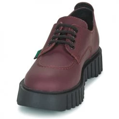 Chaussures Femme Derbies Kickers KICK FAMOUS Bordeaux -Derbies Soldes 22587849 500 C
