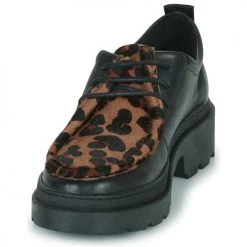 Chaussures Femme Derbies Palladium PALLATECNO 12 Noir / Leopard -Derbies Soldes 22589762 500 C