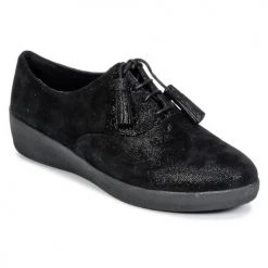 Chaussures Femme Derbies FitFlop CLASSIC TASSEL SUPEROXFORD Noir